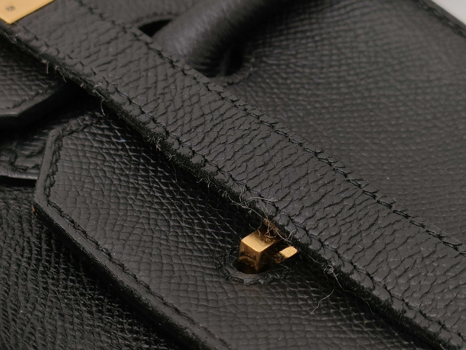 HERMES Birkin 35 Epsom Black F Handbag