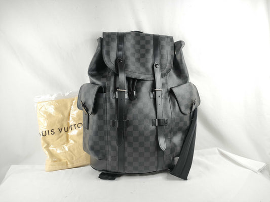 LOUIS VUITTON N41379 Damier Graphite Christopher PM Backpack N41379 TR4104
