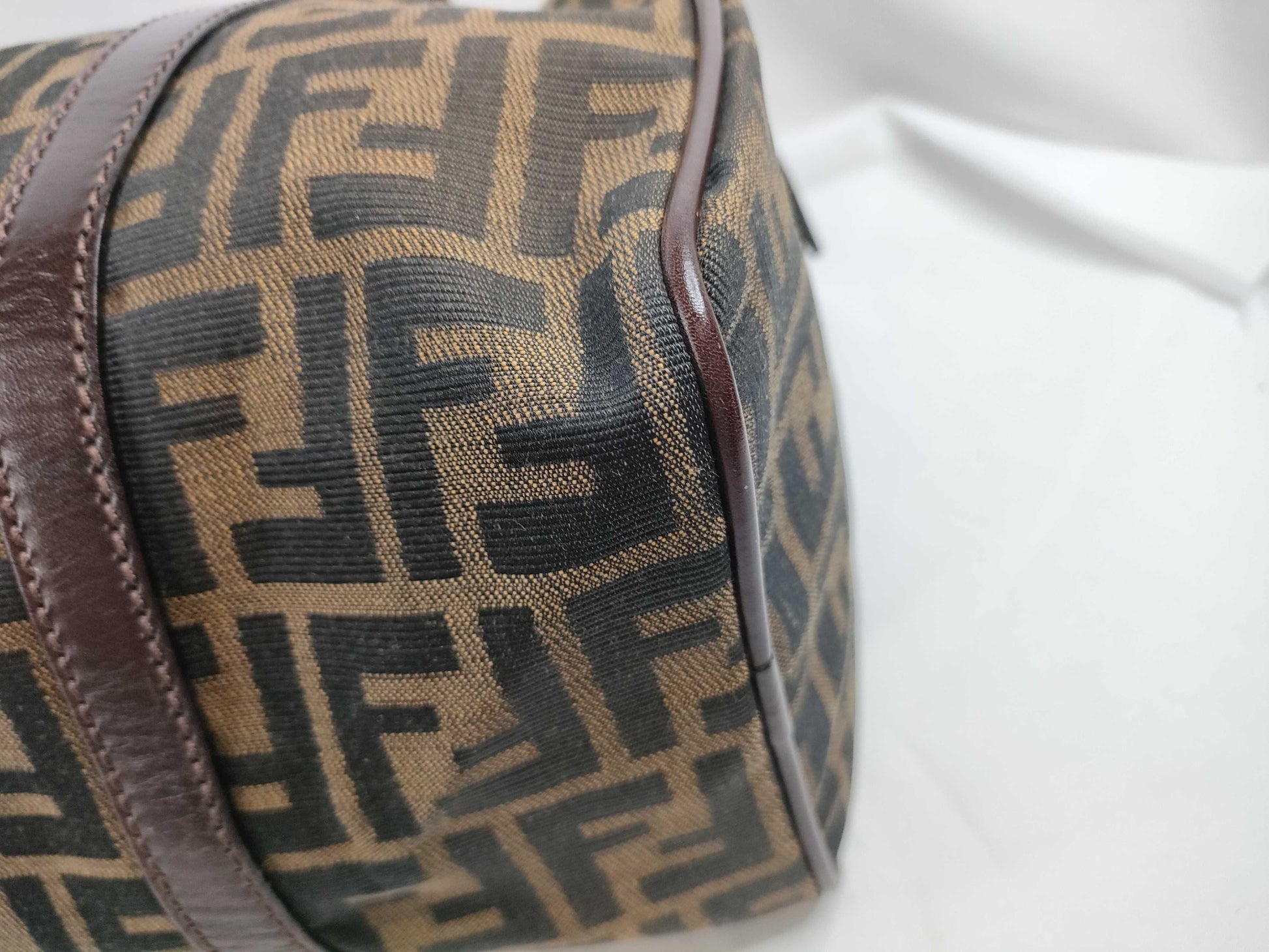 FENDI Zucca pattern mini Boston bag handbag