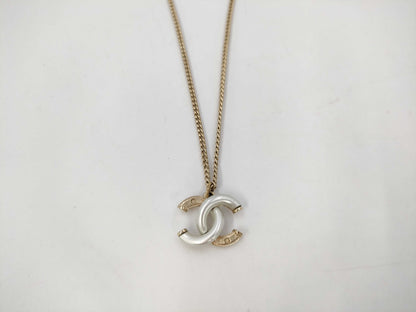 CHANEL Coco Mark Necklace Gold A17 P Necklace