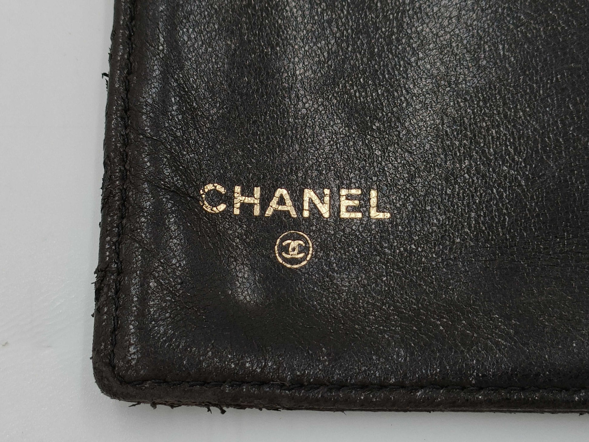 CHANEL Coco Mark Double Flap Long Wallet Black
