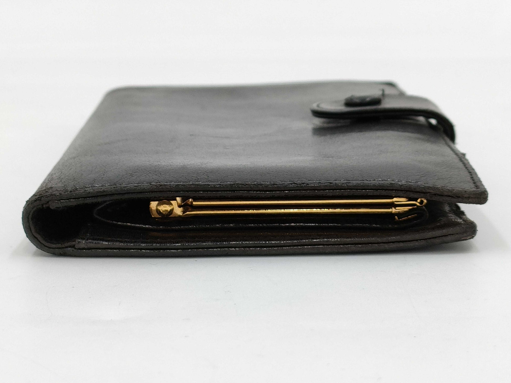 CHANEL Coco Mark Double Flap Long Wallet Black
