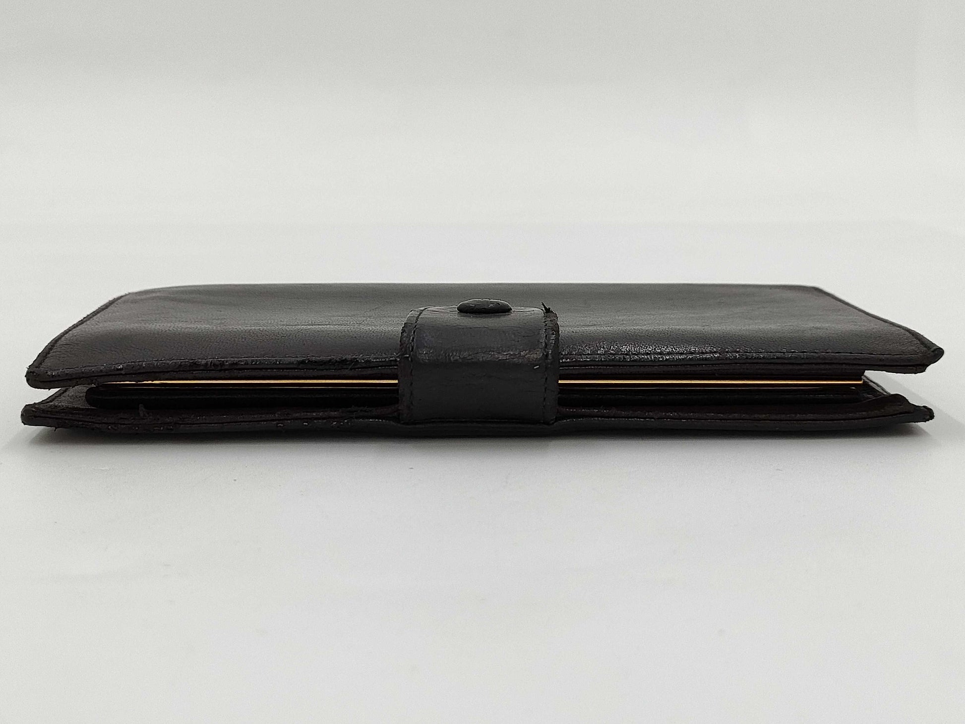 CHANEL Coco Mark Double Flap Long Wallet Black