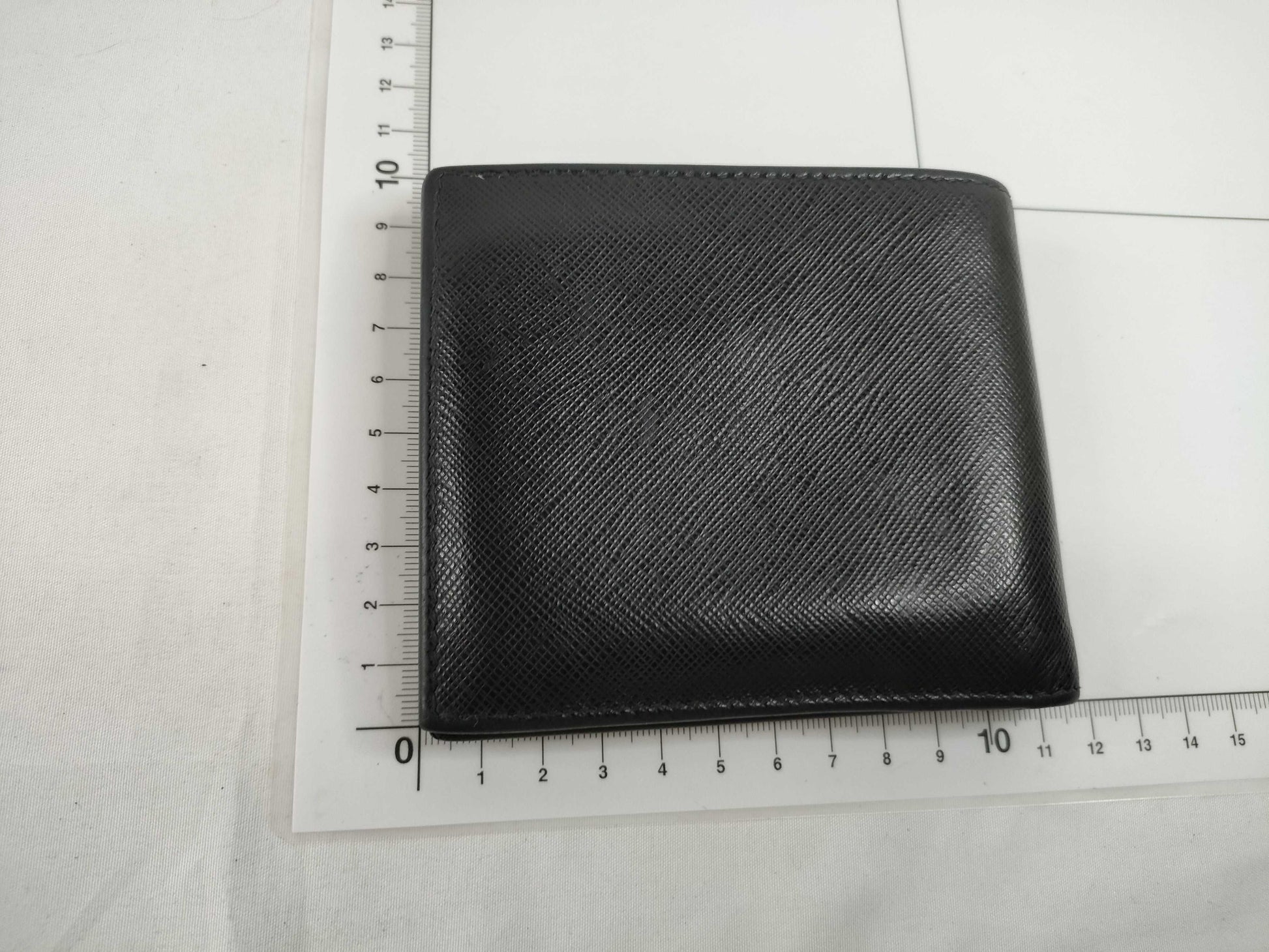 PRADA Saffiano Bi-fold Compact Wallet, Black