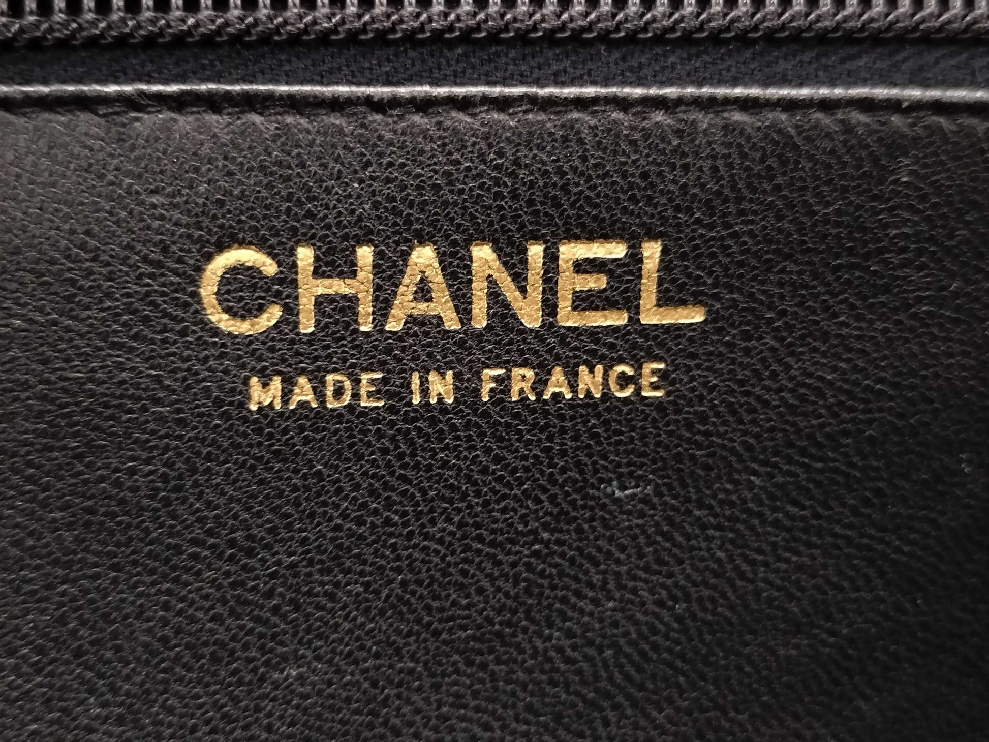 CHANEL Calfskin Push Lock Black Shoulder Bag