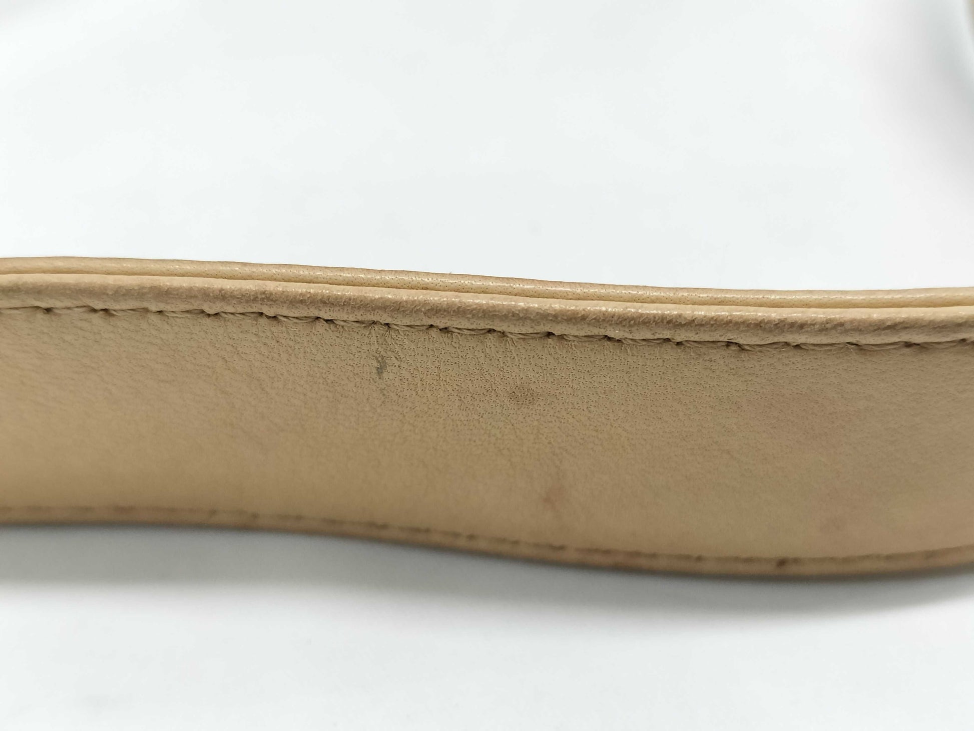 CHANEL Wild Stitch Beige Shoulder Bag