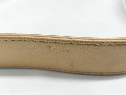 CHANEL Wild Stitch Beige Shoulder Bag