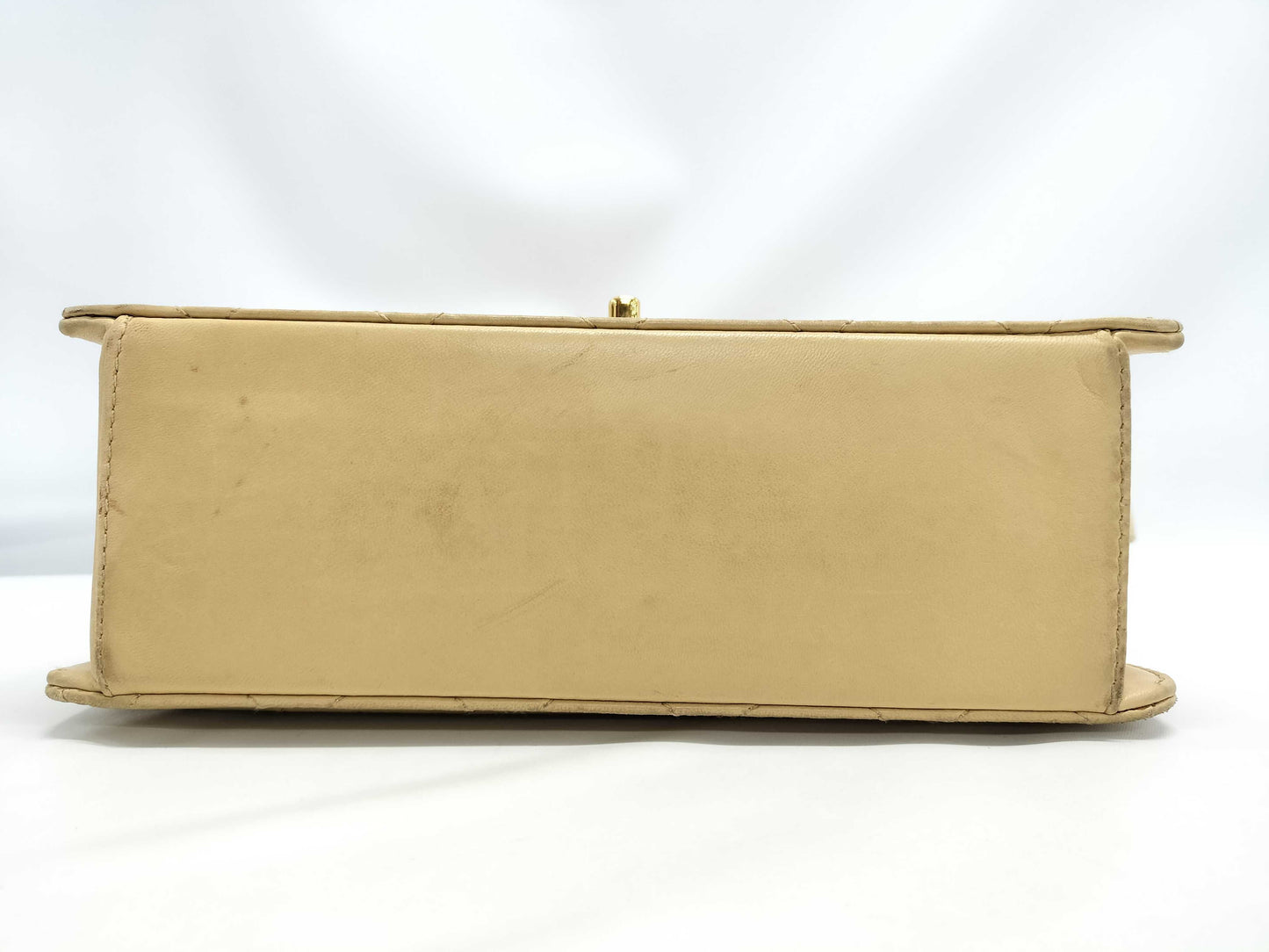 CHANEL Wild Stitch Beige Shoulder Bag