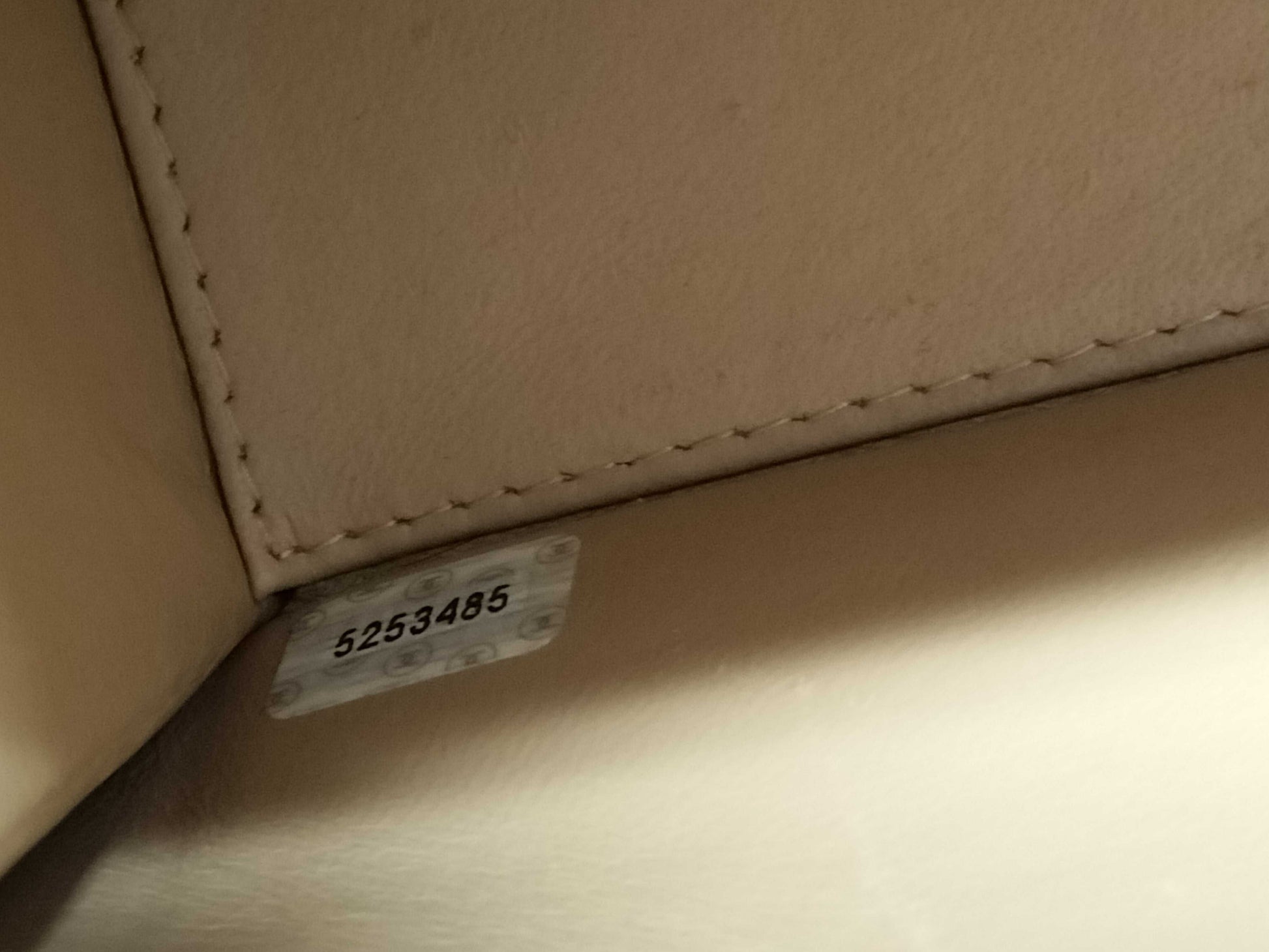 CHANEL Wild Stitch Beige Shoulder Bag