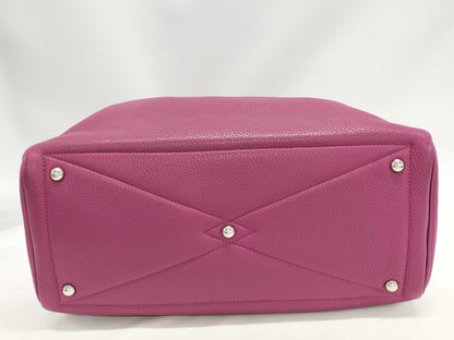 HERMES Victoria Purple Boston Bag