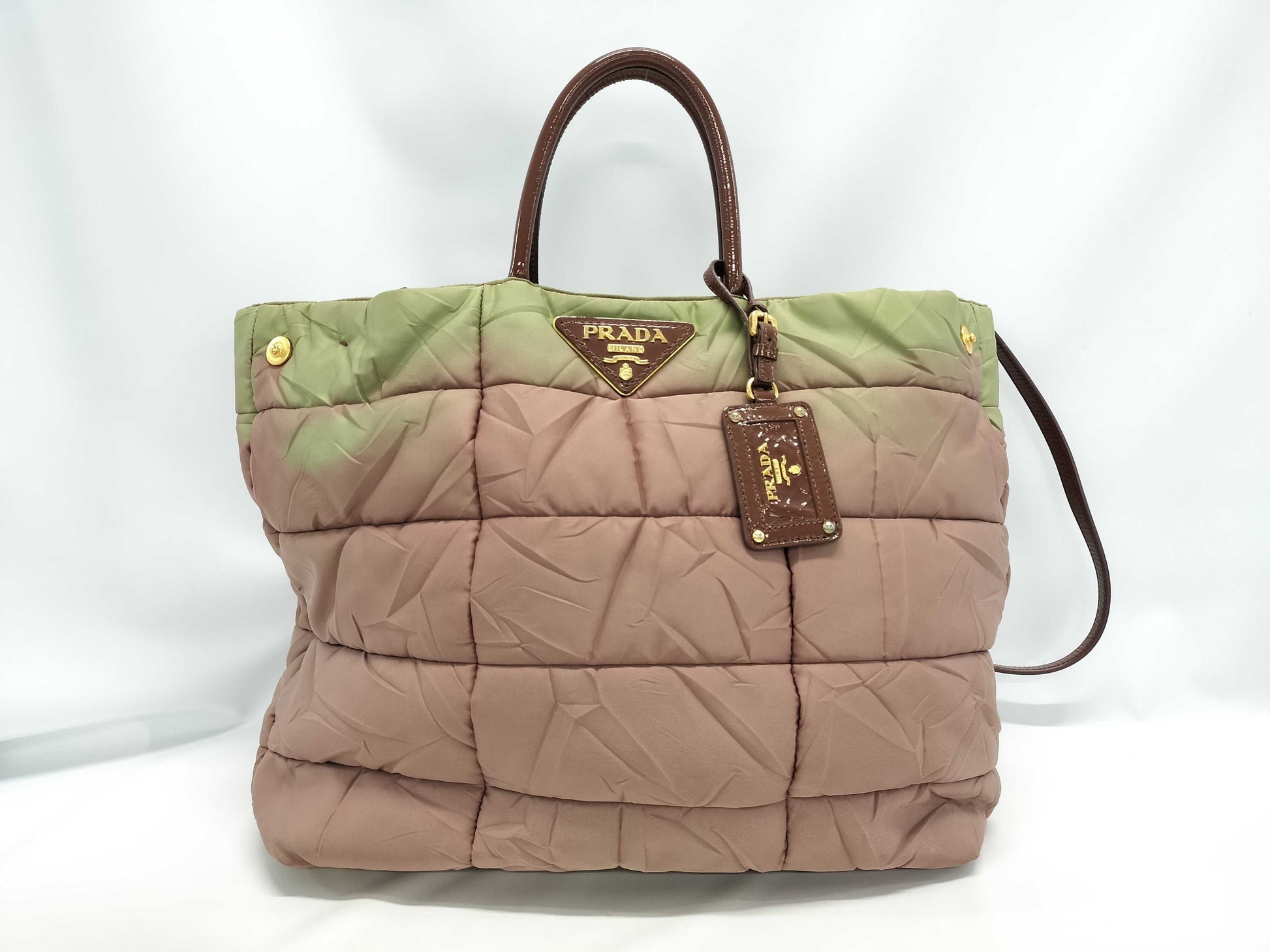 PRADA Nylon 2-Way Shoulder Handbag