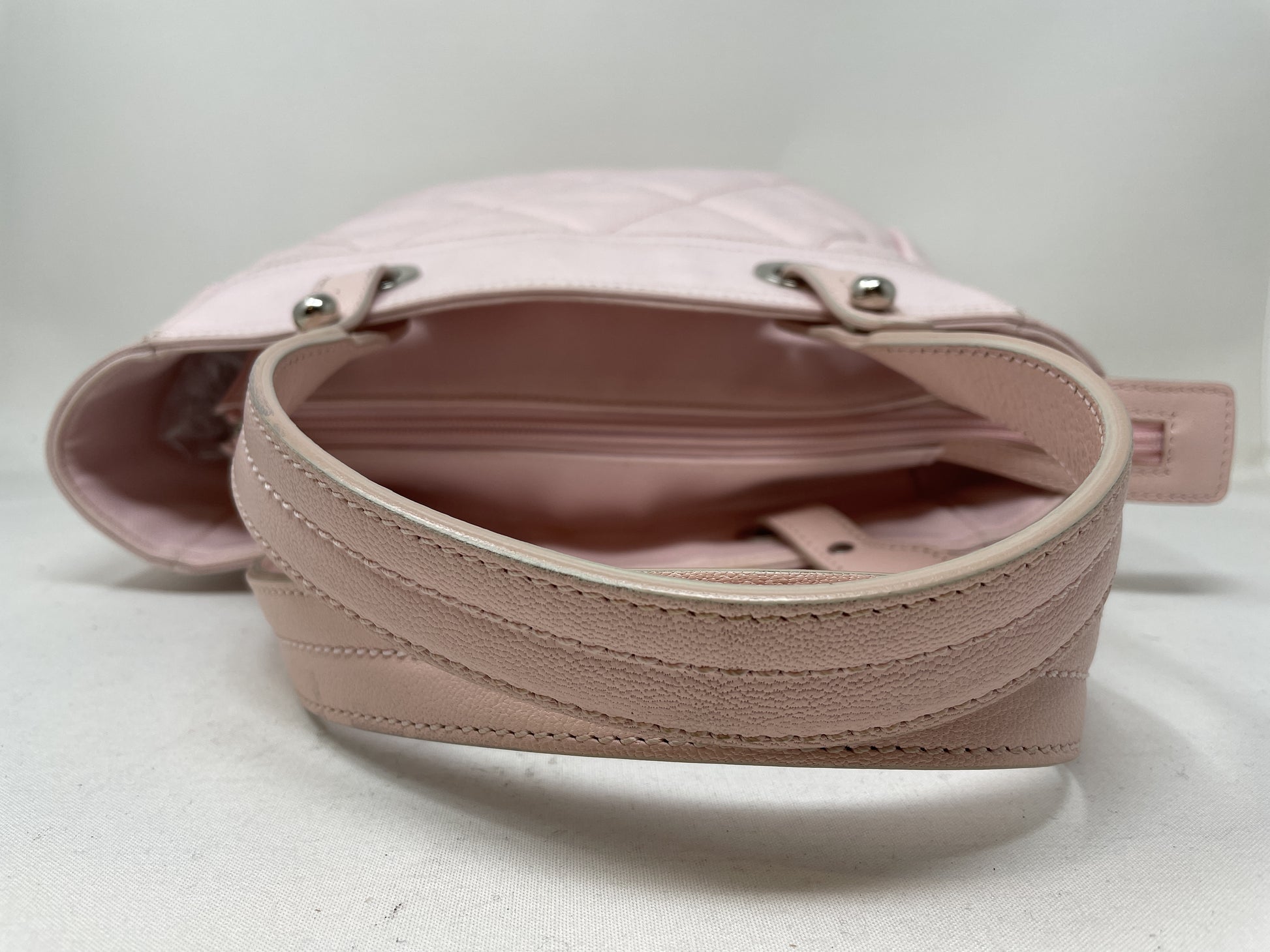 CHANEL Paris-Biarritz Matelasse Tote Bag, Pink, with Sticker Card
