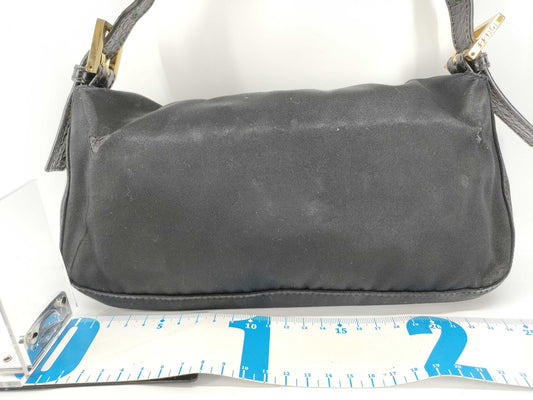 FENDI Mamma Rhinestone Embroidered Floral Crocodile Mamma Bucket Handbag