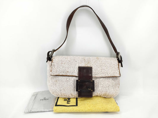 FENDI Mamma Beaded Bijou Mamma Bucket Handbag