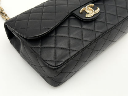 CHANEL Matelasse Chain Shoulder Bag, Lambskin, Westminster, 20s, with Warranty Seal, W24.5cm