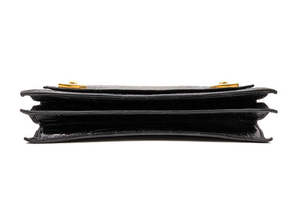 HERMES Crocodile Piano Polosus Handbag with V Stamp