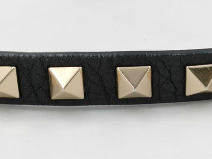 Valentino Garavani VALENTINO Garavani Rock Studs Leather Mini 2way bag Black bag