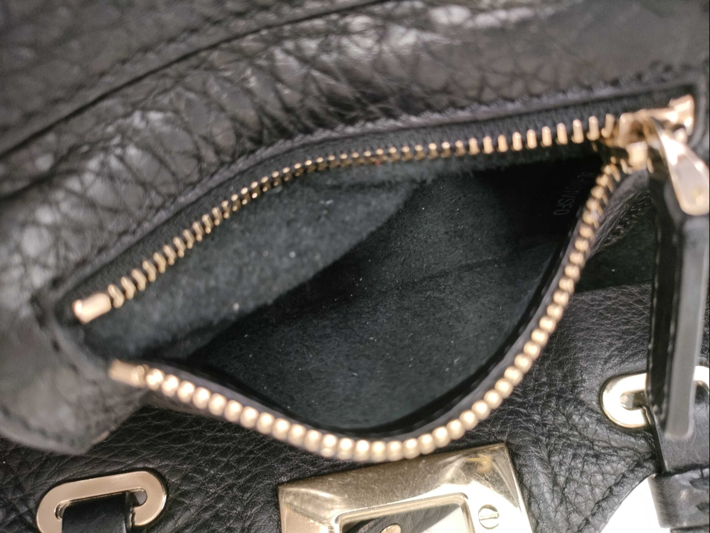 Valentino Garavani VALENTINO Garavani Rock Studs Leather Mini 2way bag Black bag