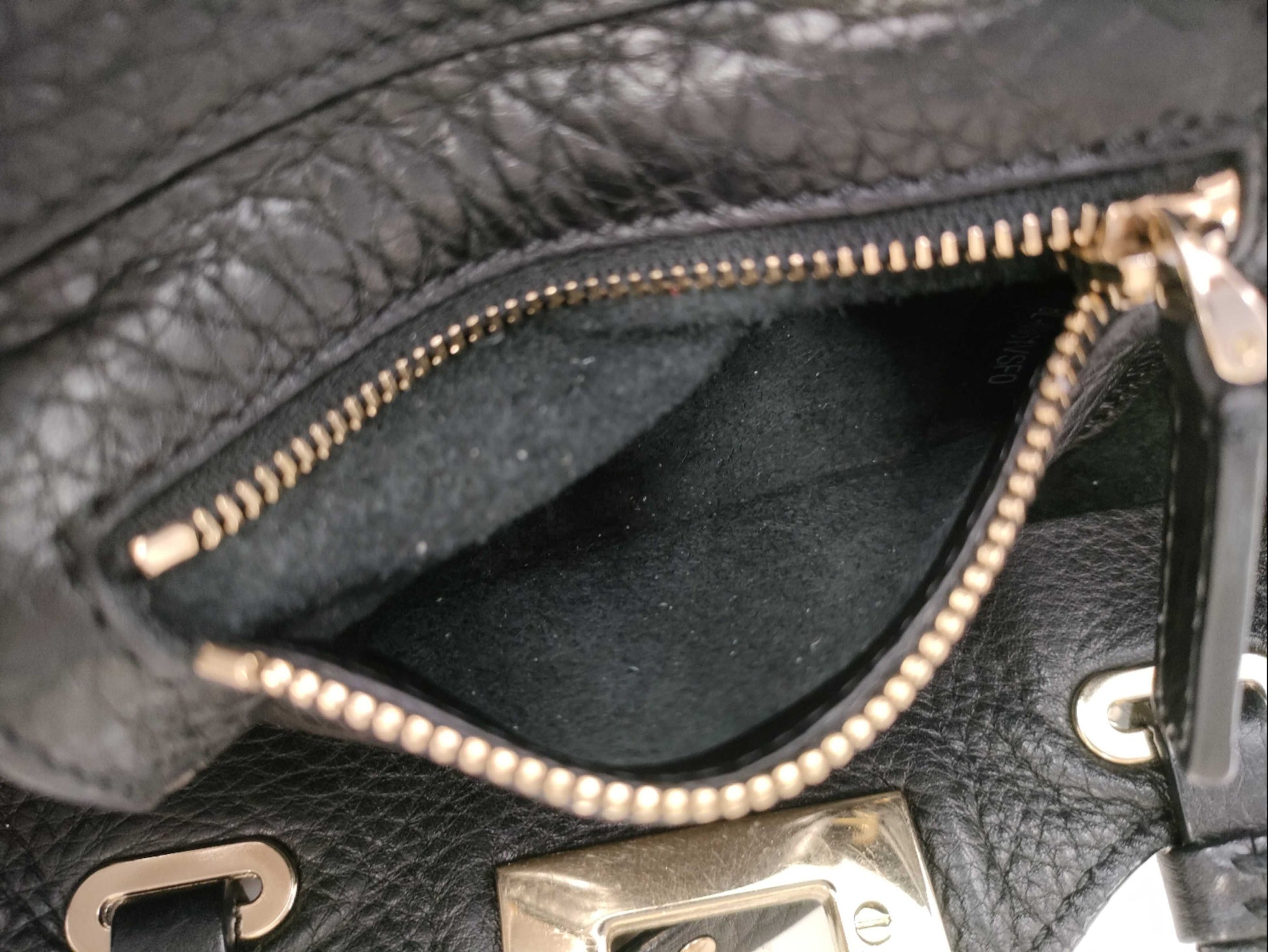 Valentino Garavani VALENTINO Garavani Rock Studs Leather Mini 2way bag Black bag