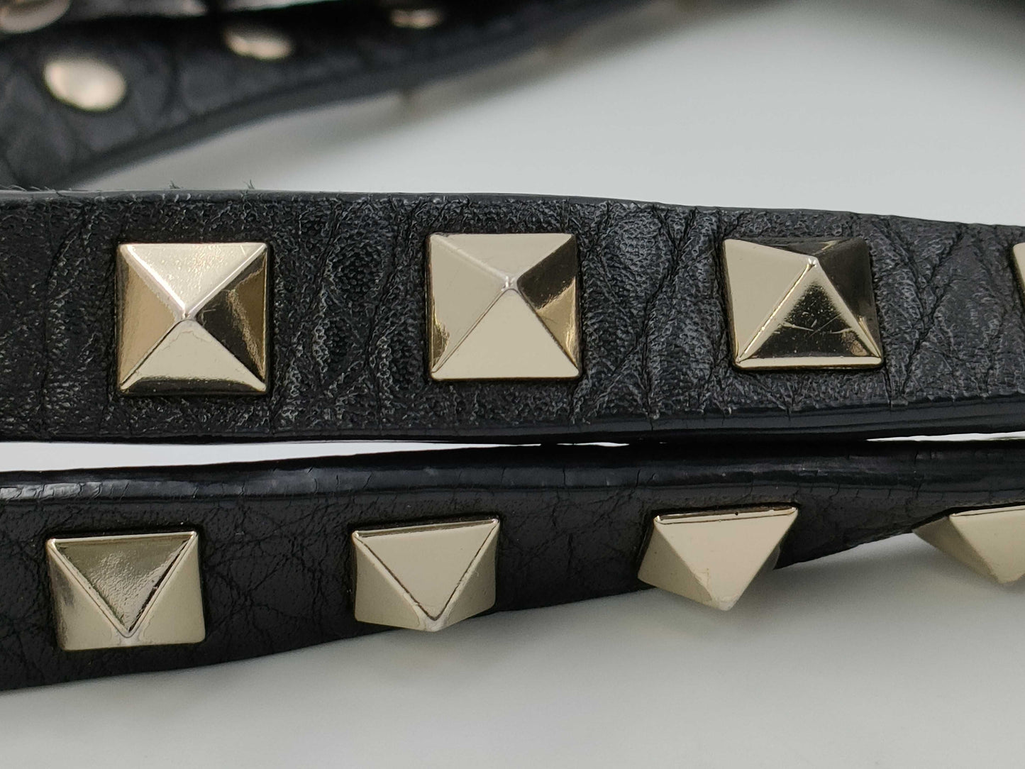 Valentino Garavani VALENTINO Garavani Rock Studs Leather Mini 2way bag Black bag