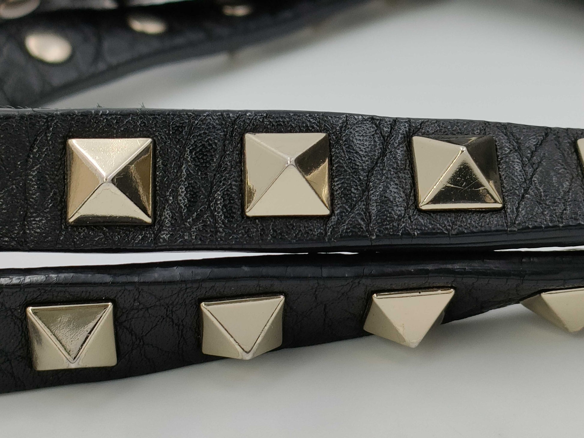 Valentino Garavani VALENTINO Garavani Rock Studs Leather Mini 2way bag Black bag