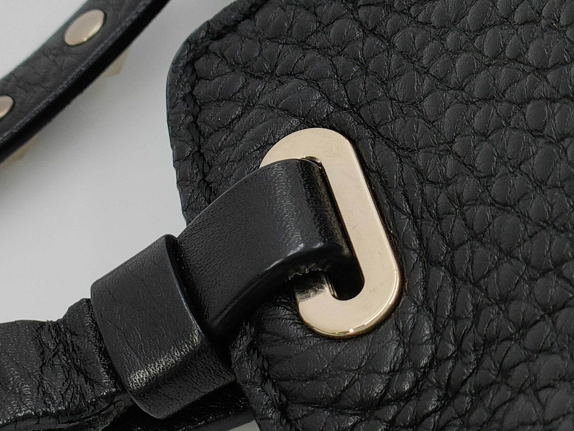 Valentino Garavani VALENTINO Garavani Rock Studs Leather Mini 2way bag Black bag