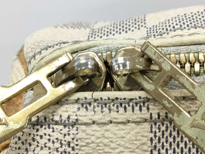LOUIS VUITTON LV Damier Azur Speedy Bandouliere 25 Handbag