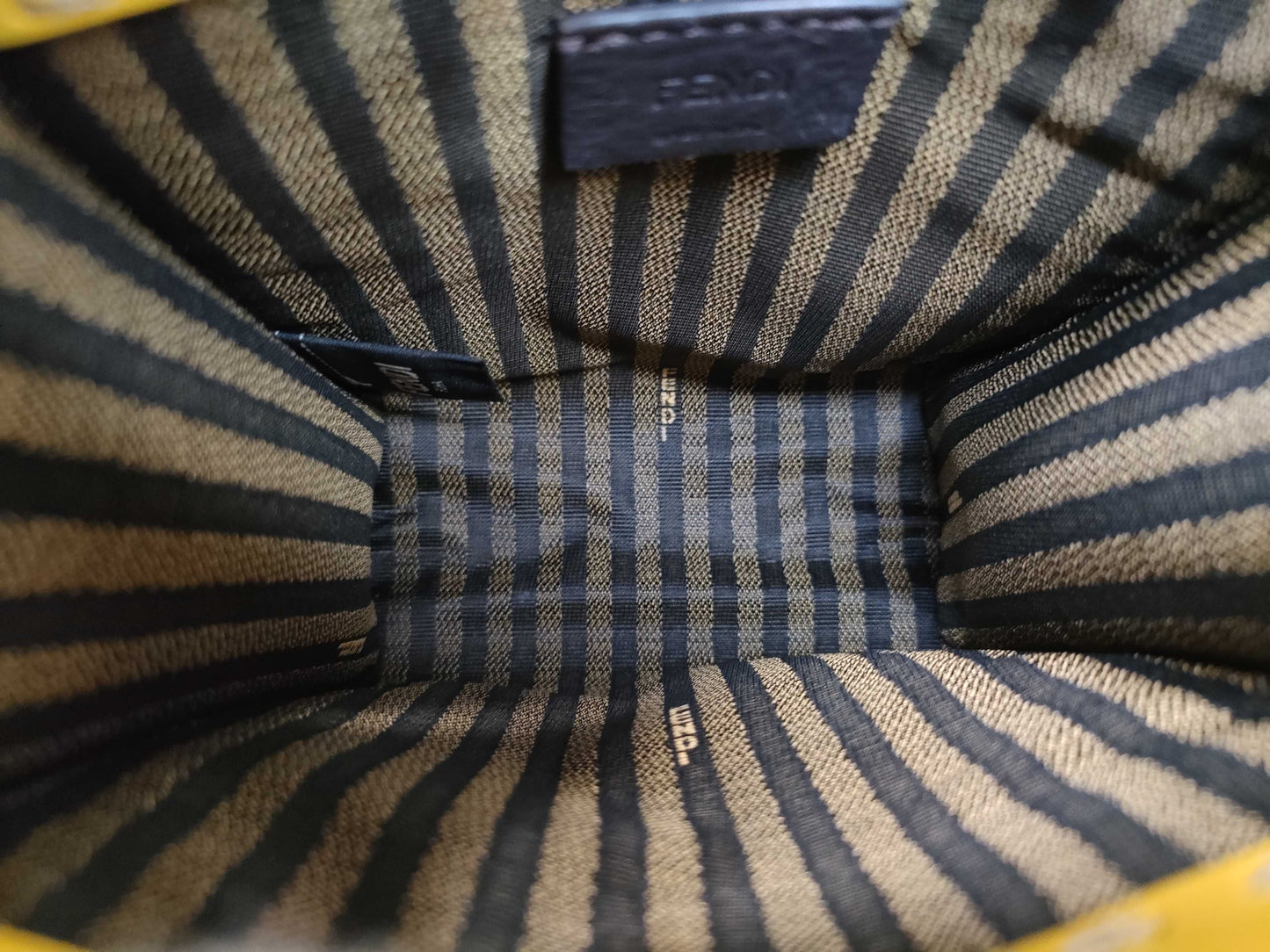 FENDI Sunshine Shopper Small 2-Way Bag Yellow Handbag