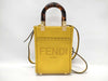 FENDI Sunshine Shopper Small 2-Way Bag Yellow Handbag