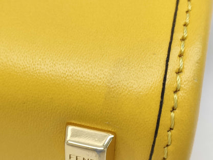 FENDI Sunshine Shopper Small 2-Way Bag Yellow Handbag