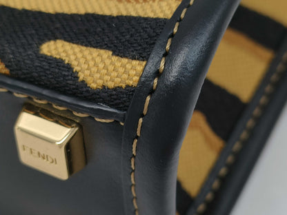 FENDI Sunshine Shopper Mini 2-Way Bag Tiger Handbag