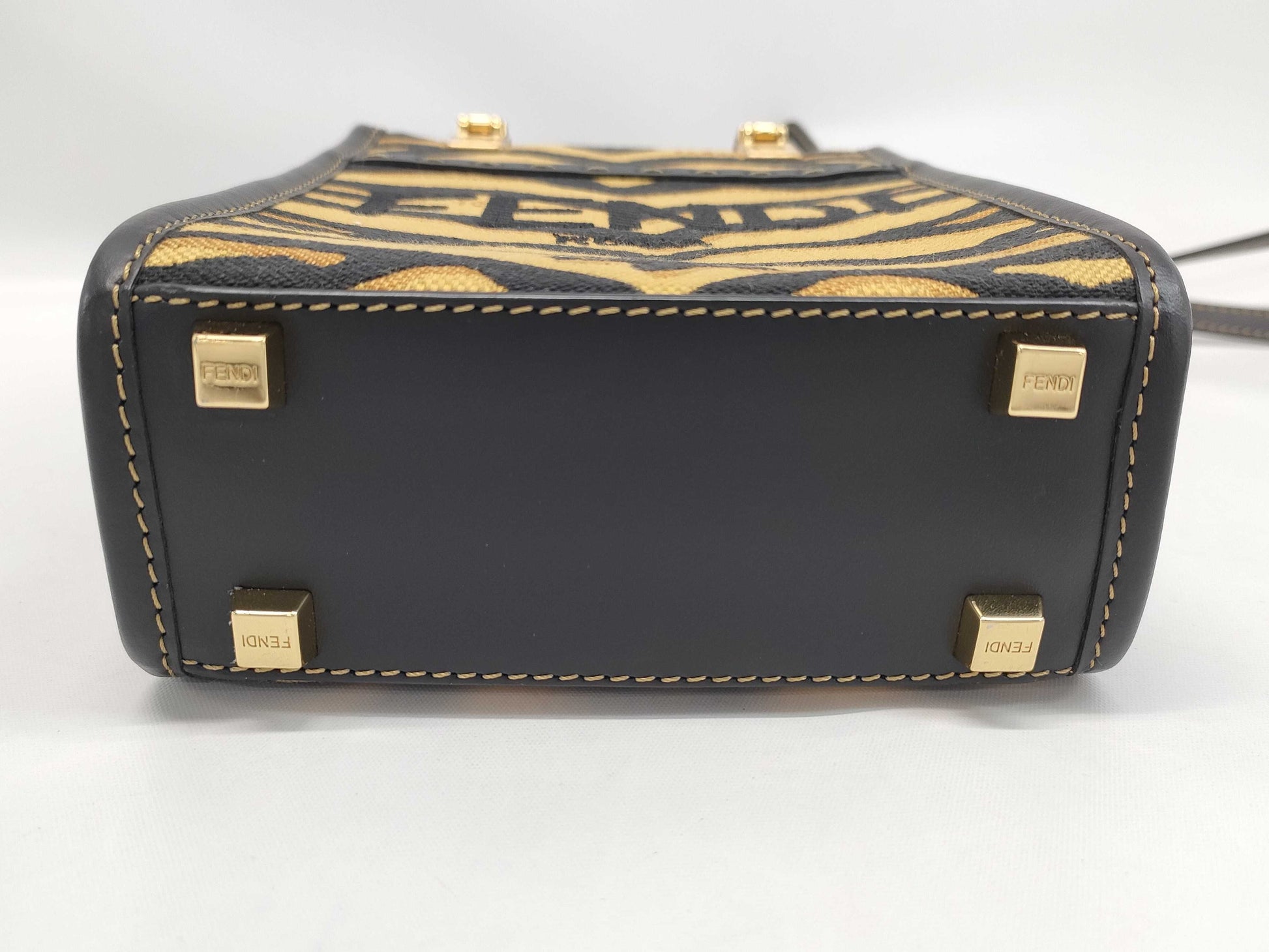 FENDI Sunshine Shopper Mini 2-Way Bag Tiger Handbag