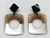 HERMES Buffalo Horn Earrings