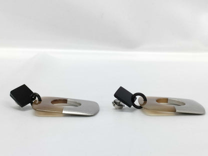 HERMES Buffalo Horn Earrings