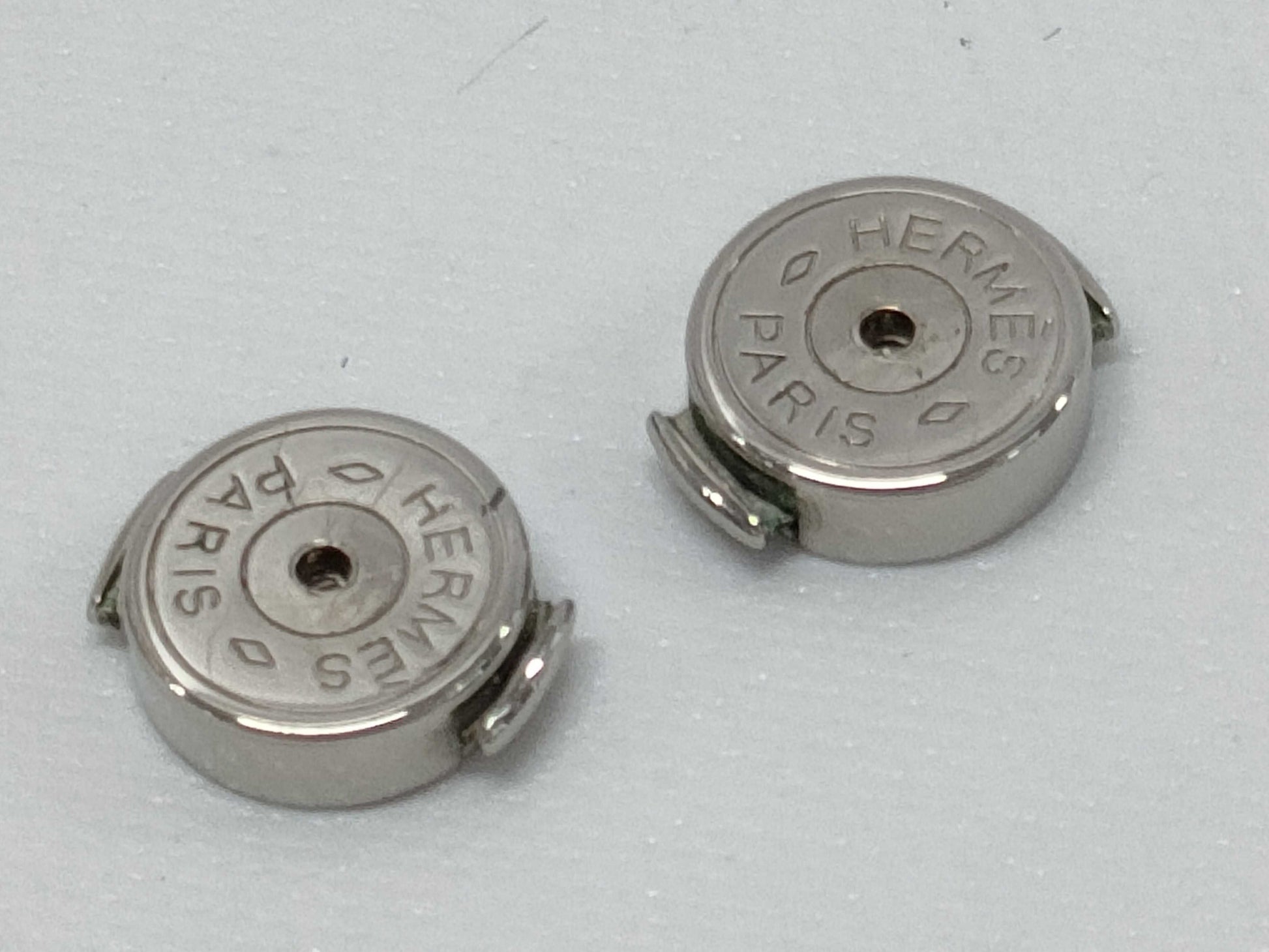 HERMES Buffalo Horn Earrings