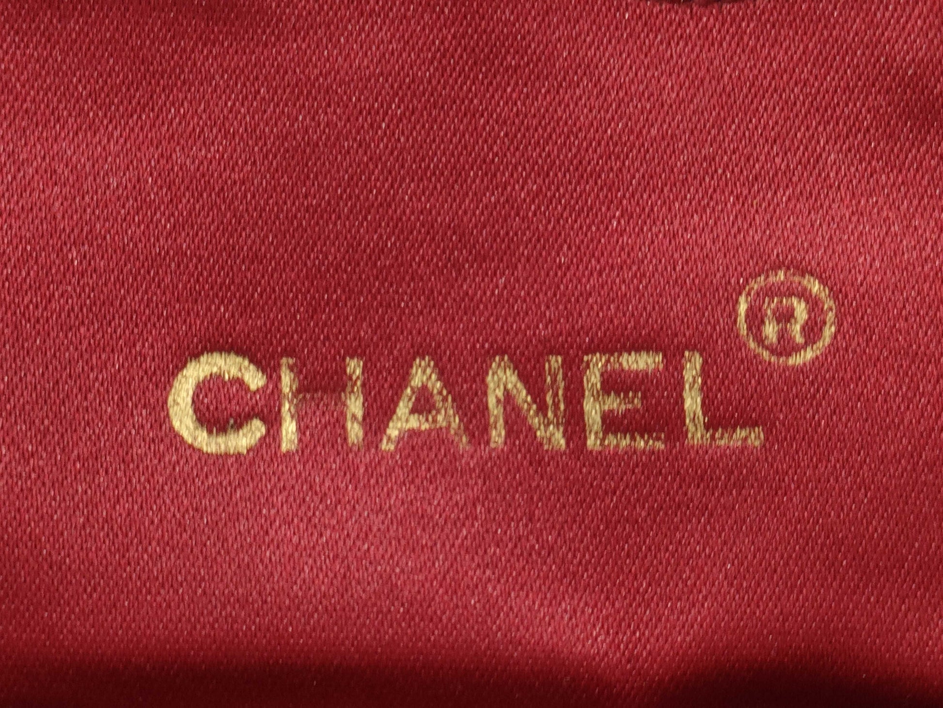 CHANEL Matelasse Silk Satin Mini Shoulder Bag, Two-Tone Black and Red