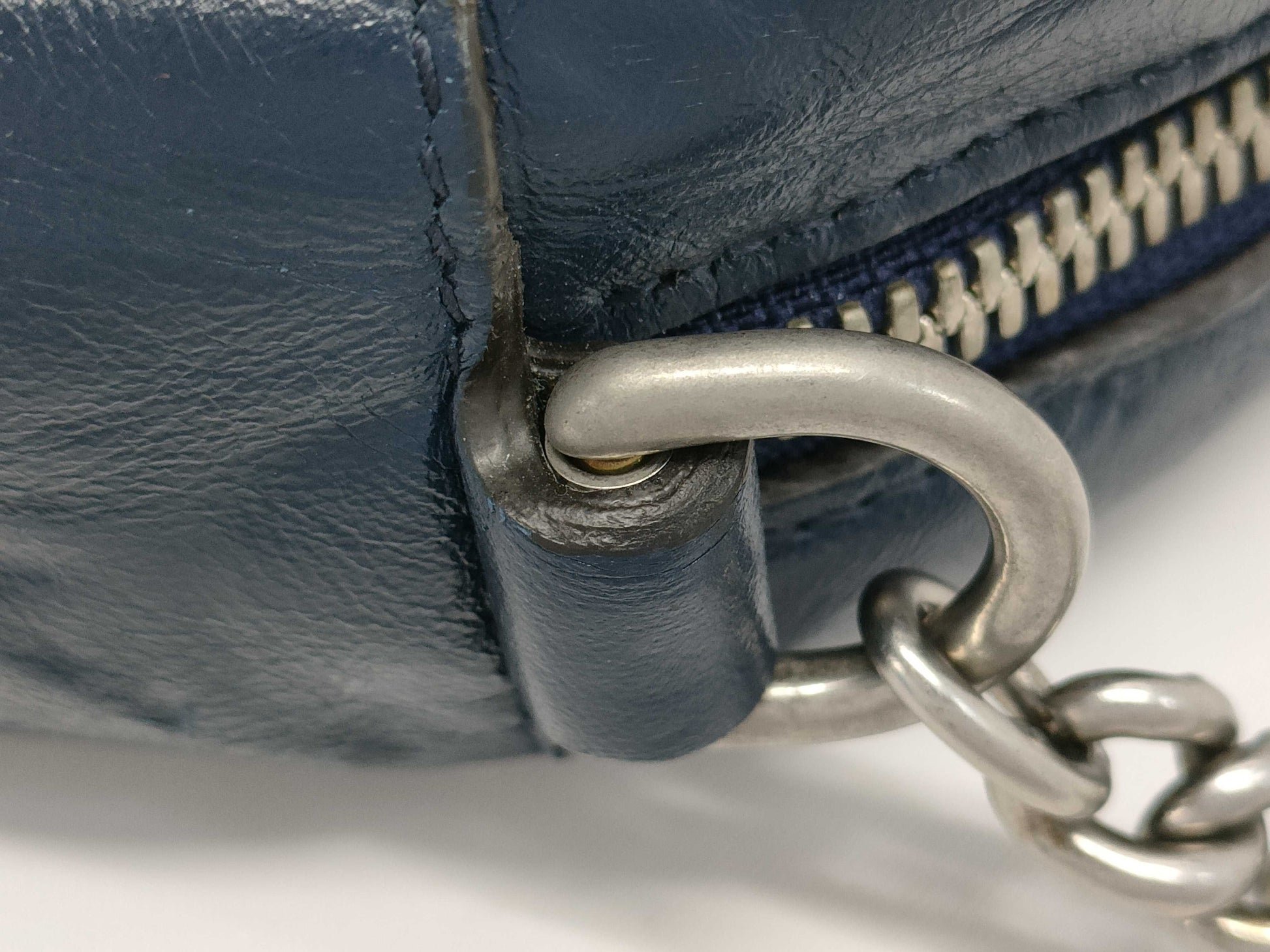 GUCCI GG Marmont Round Shoulder Bag, Navy