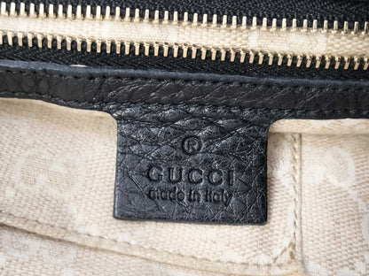 GUCCI Bamboo Leather 2-Way Bag Black 282315 Bag