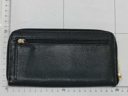 CHANEL Caviar Leather Long Wallet Black Wallet