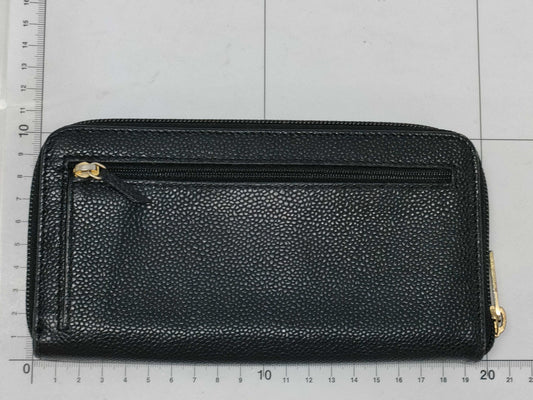 CHANEL Caviar Leather Long Wallet Black Wallet