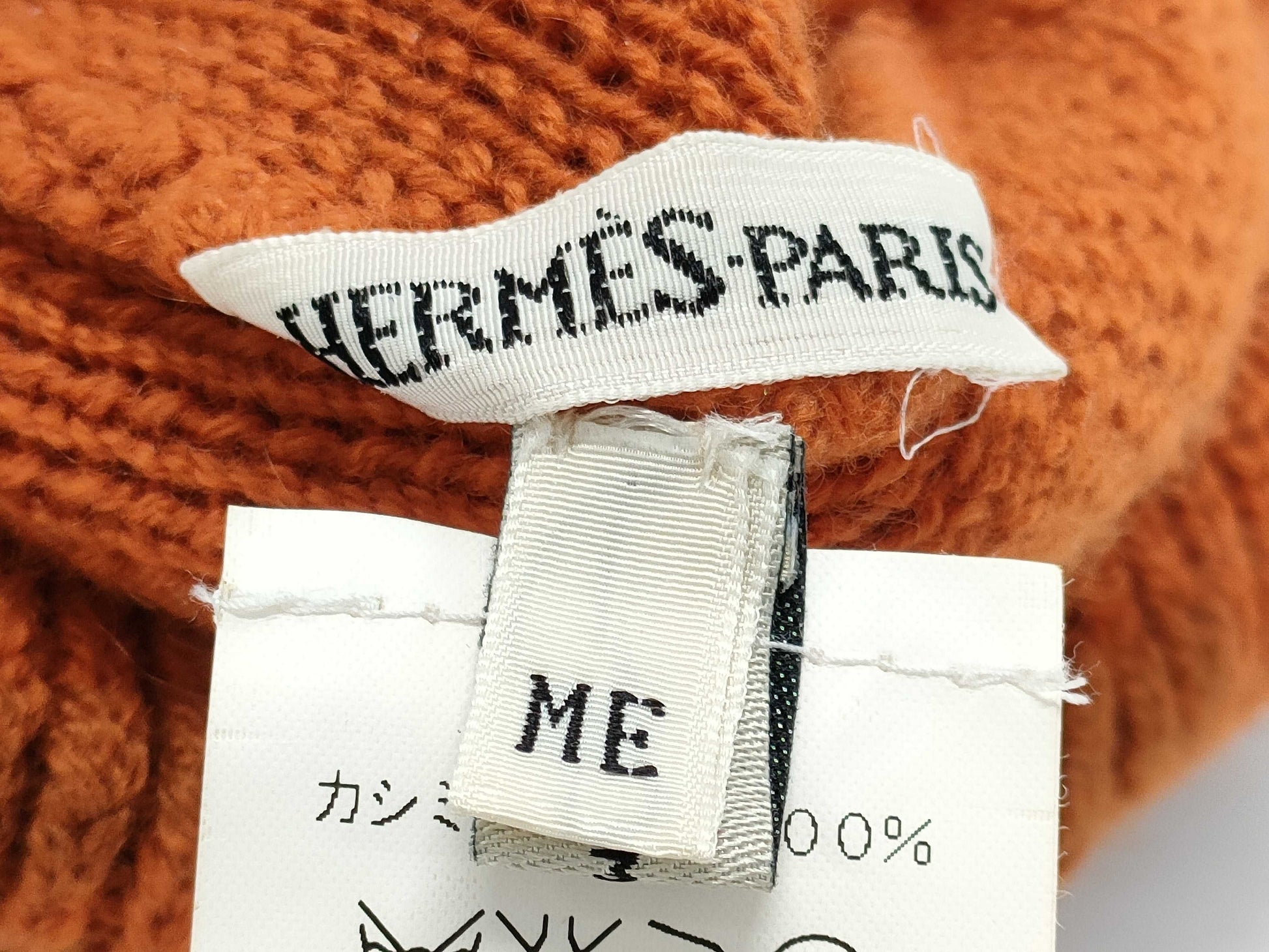 HERMES 100% Cashmere Knit Hat with Tag Other Accessories