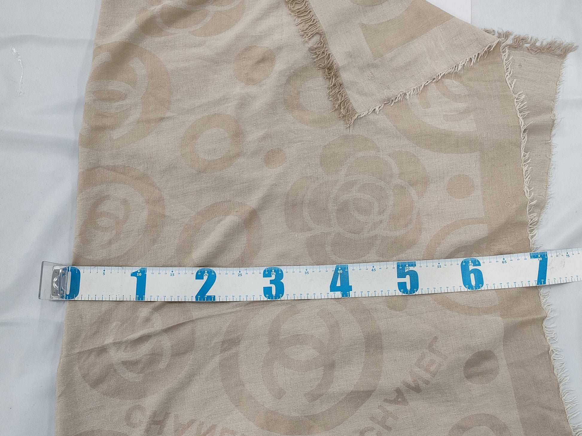 CHANEL Large Stole with Tag Scarf