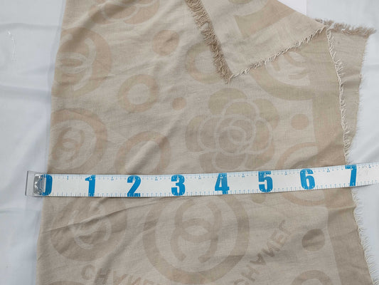 CHANEL Large Stole with Tag Scarf