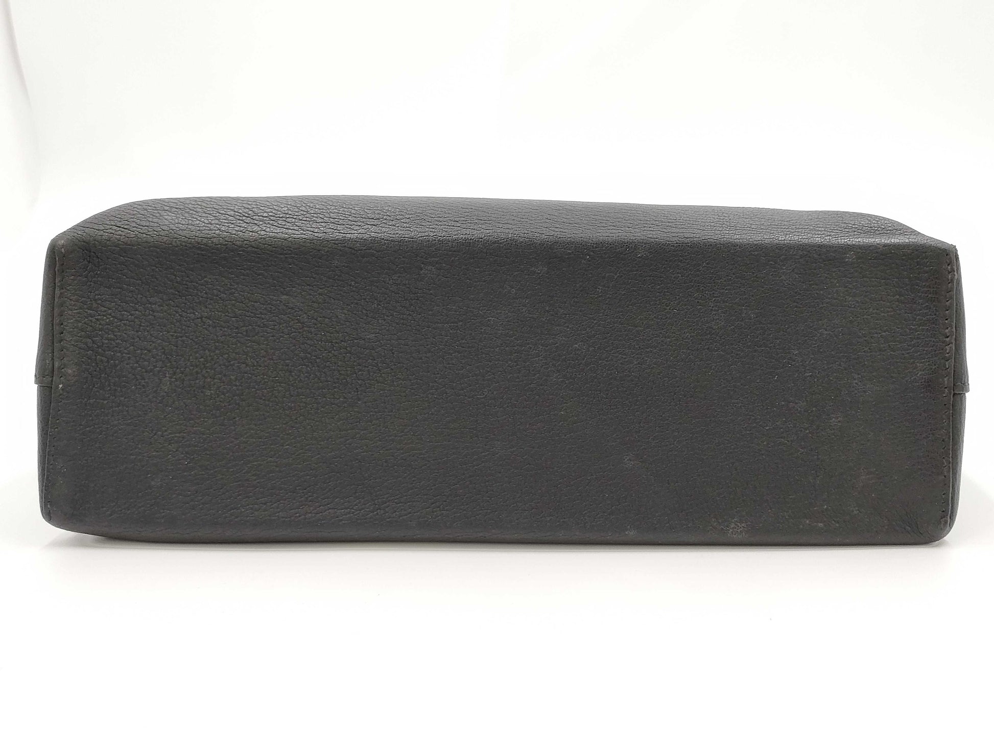 HERMES Yo Bag Leather Black Shoulder Bag with E Stamp