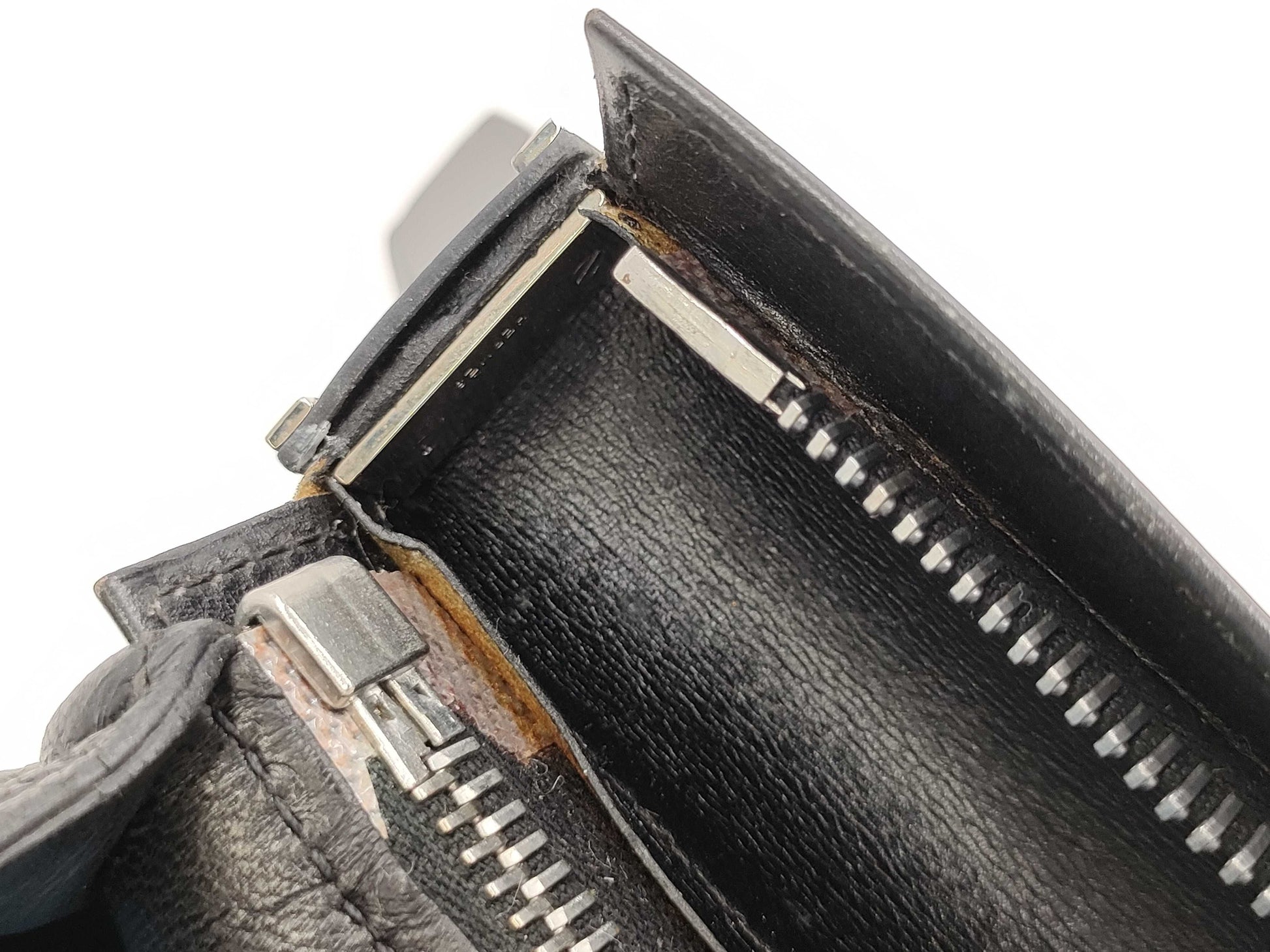HERMES Yo Bag Leather Black Shoulder Bag with E Stamp