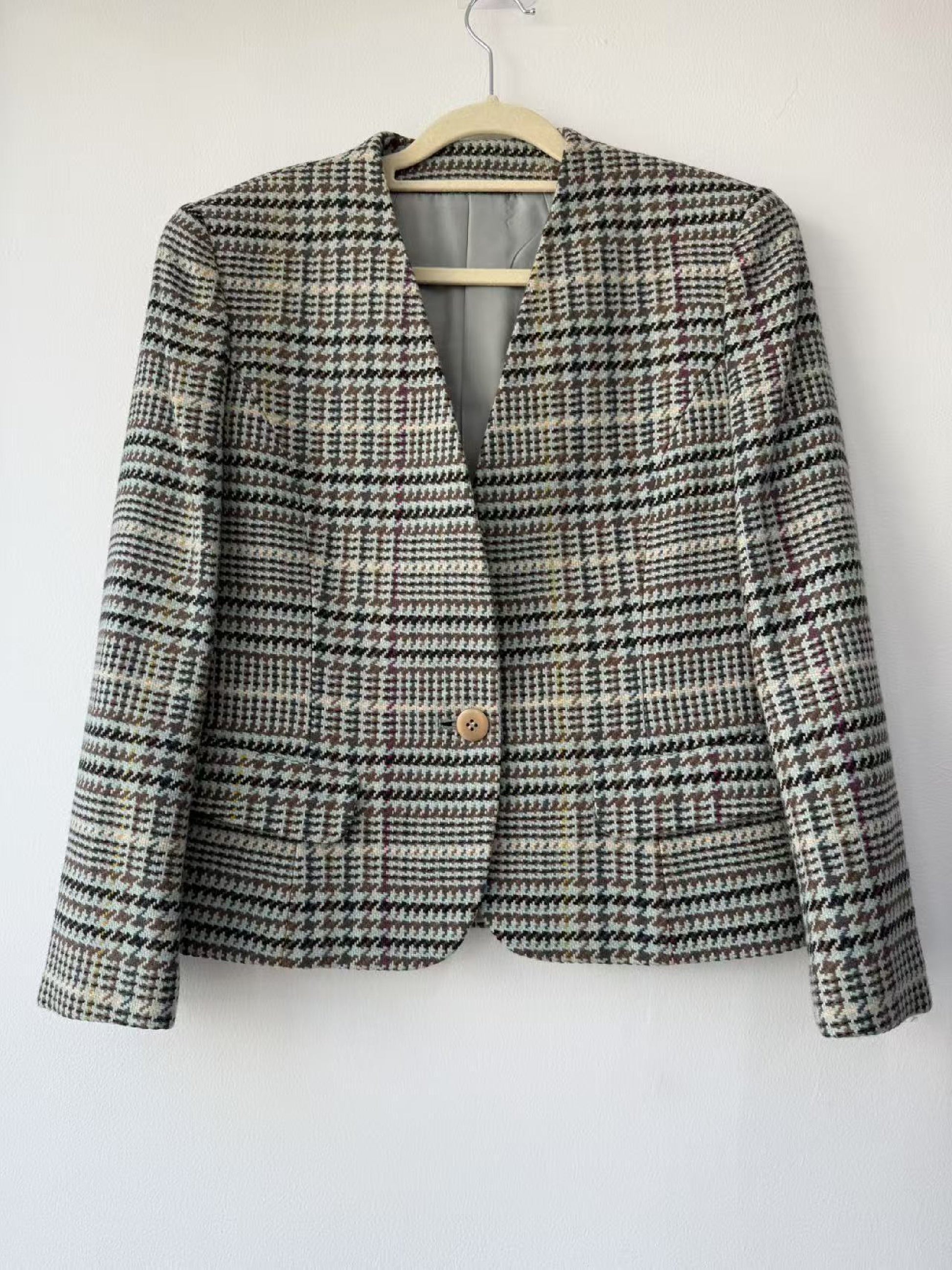 Burberry London Classic Check Wool Suit 7 Other Apparel