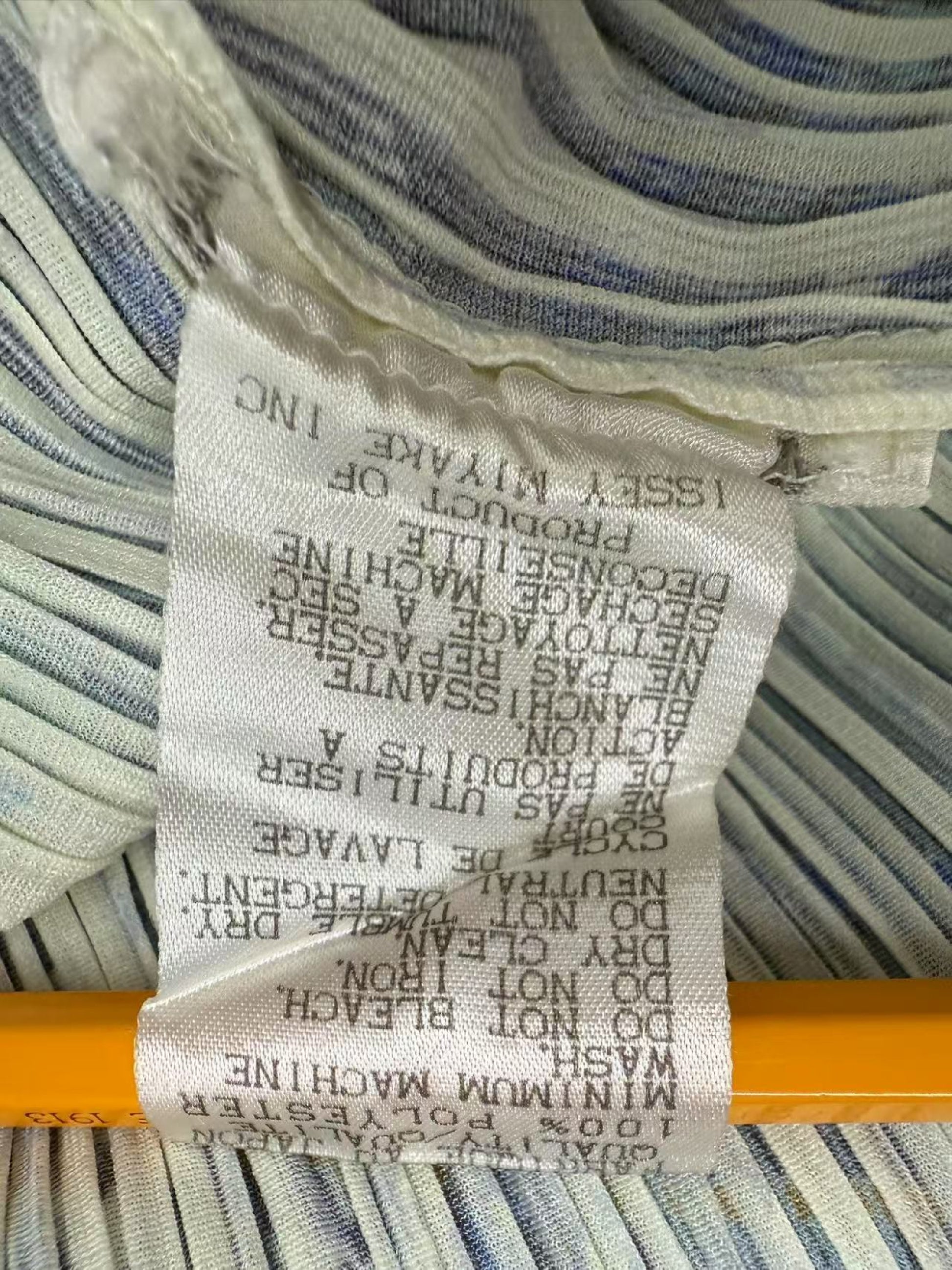 ISSEY MIYAKE PLEATS PLEASE A-line check pattern top, size 3