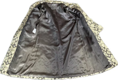 Miu Miu Miu 3D Silver Line Carving Coat Size 42 Cardigan
