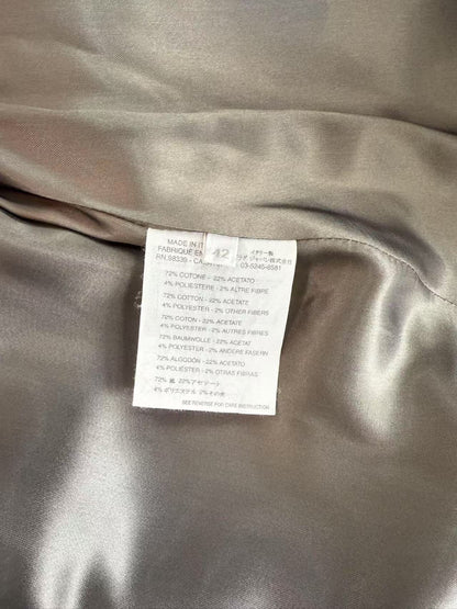 Miu Miu Miu 3D Silver Line Carving Coat Size 42 Cardigan