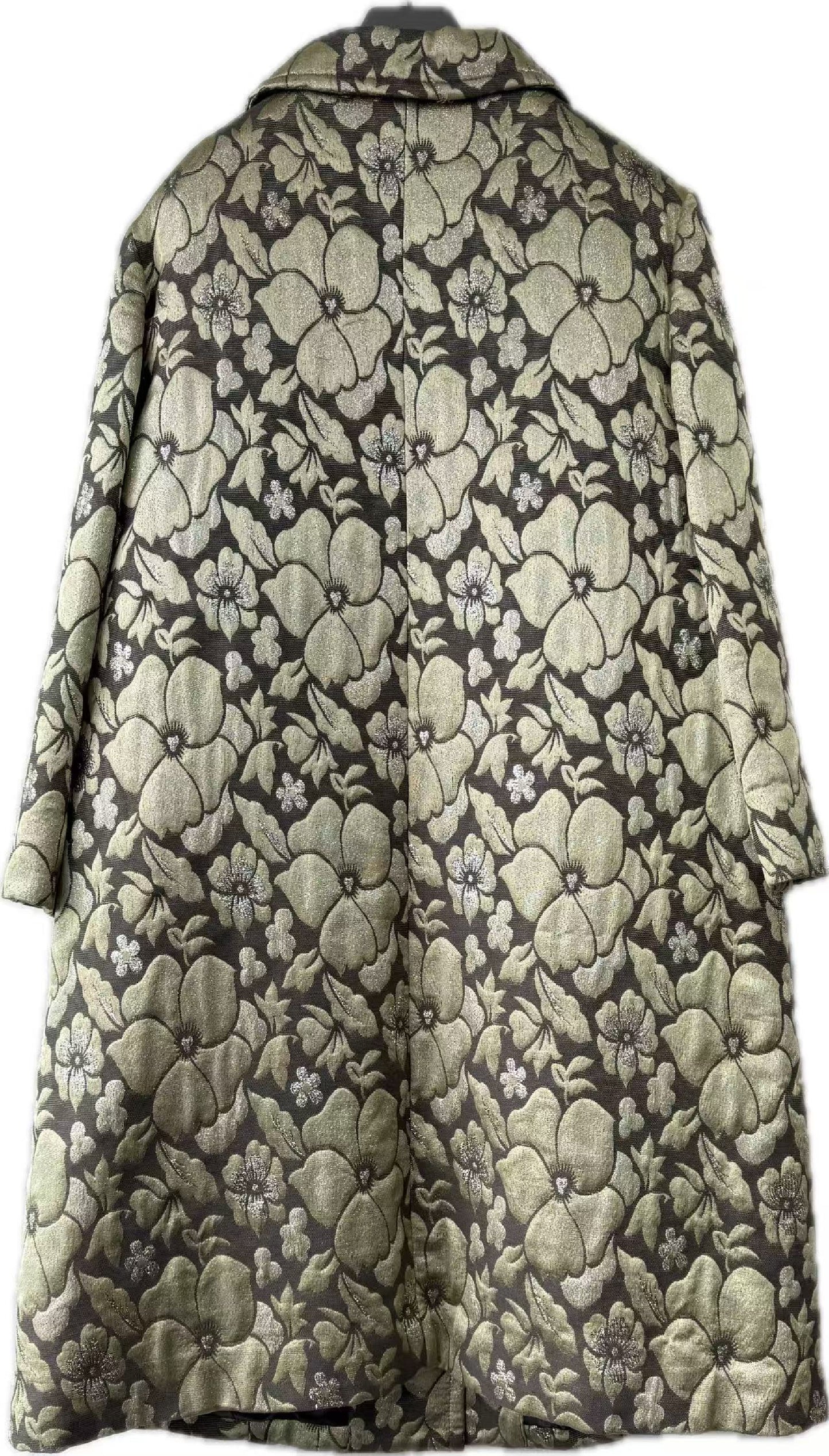 Miu Miu Miu 3D Silver Line Carving Coat Size 42 Cardigan